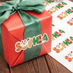 Personalised Reindeer Snowman Waterproof Stickers with Name Christmas Party Gift for Family Kids