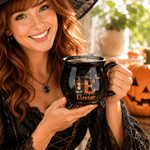 Personalised Witch Vampire Ceramic Coffee Mug with Name and Photo Daily Use Halloween Gift for Family Friends