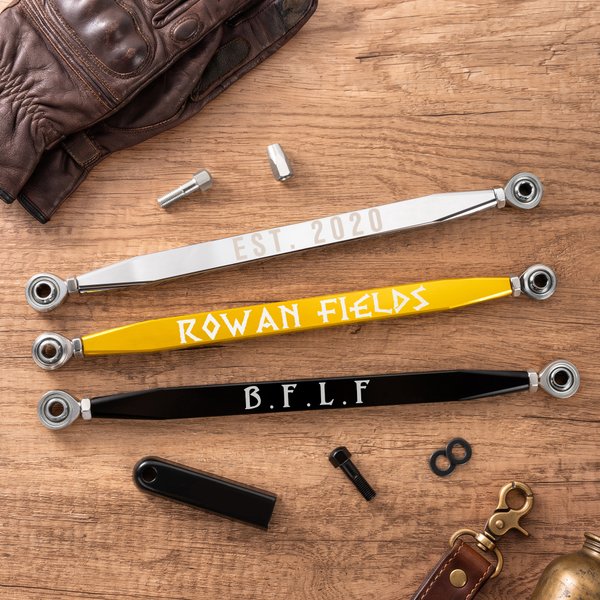 Personalized Classic Style Durable Motorcycle Shift Linkage with Text Daily Use Moto Riding Birthday Gift for Motorsport Lover