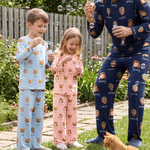 Personalised Multicolour 1-4 Pet Family Photos Family Pyjama Set with Name Daily Wear Birthday Anniversary Christmas Gift for Men Women Kids Pet Lovers