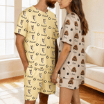 Personalized Pet Face Photo Soft Women Men Pajamas Set Home Wear Christmas Birthday Gift for Pet Lovers Owners