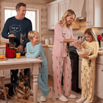 Personalised Pet Photo Fun Soft Long-Sleeve Lounge Pyjama Set with Name Home Wear Birthday Gift for Pet Owners Kids Family