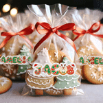 Personalised Reindeer Snowman Waterproof Stickers with Name Christmas Party Gift for Family Kids
