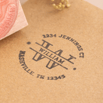 Personalised Christmas Tree  Ears of Wheat State Address Stamp with Name and Text Daily Use Housewarming Gift for Friends Family