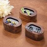 Personalised Multicolour Fashion Initial Cufflink with Wooden Box Daily UseWedding Anniversary Birthday Gift for Groomsmen Husbands