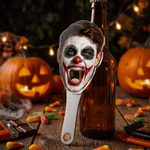 Personalised Halloween Makeup Face Photo Acrylic Bottle Opener with Magnet Fridge Decor Bar Party Wine Accessory Birthday Gift for Friends Bar Owners
