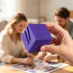 Personalized 3D Printed Multicolour Jigsaw Puzzle Box Lid Holder with Name Jigsaw Puzzles Tool Birthday Game Night Gift for Puzzle Lovers