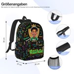 Personalisierter Cartoon-Porträt Kinderrucksack mit Namenswolke | Avatar nach Foto | Einschulung & Geburtstag Geschenk für Mädchen & Jungen