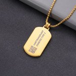 Gepersonaliseerde medische ID-ketting met medisch symbool en persoonlijke gravure voor noodgevallen verjaardagscadeau voor vrienden en familie
