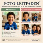 Personalisierter Cartoon-Porträt Kinderrucksack mit Namenswolke | Avatar nach Foto | Einschulung & Geburtstag Geschenk für Mädchen & Jungen