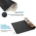 Personalized 3D-Effect Artwork Cartoon Book-Reading Character Non-Slip Mouse Pad Desk Mat with Photo Text and Name Office Gift for Book Lovers
