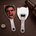 Personalised Halloween Makeup Face Photo Acrylic Bottle Opener with Magnet Fridge Decor Bar Party Wine Accessory Birthday Gift for Friends Bar Owners