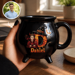 Personalised Witch Vampire Ceramic Coffee Mug with Name and Photo Daily Use Halloween Gift for Family Friends