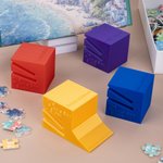 Personalized 3D Printed Multicolour Jigsaw Puzzle Box Lid Holder with Name Jigsaw Puzzles Tool Birthday Game Night Gift for Puzzle Lovers