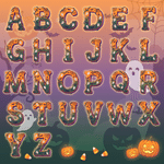 Personalized Halloween Theme Pumpkin Cartoon Character Photo Candy Basket with Name and Initial Trick or Treat Halloween Party Gift for Boys Girls