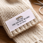 Lot de 15 étiquettes cousues personnalisées avec des photos drôles d'animaux de compagnie, pour vêtements et travaux manuels. Cadeau d'anniversaire idéal pour les amateurs de tricot, de bricolage et d