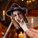 Personalised Halloween Makeup Face Photo Acrylic Bottle Opener with Magnet Fridge Decor Bar Party Wine Accessory Birthday Gift for Friends Bar Owners