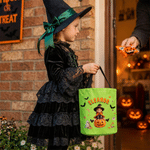 Personalized 3D-Style Art Vampire Witch Photo Bat Ghost LED Light Bucket Bag with Name Halloween Trick or Treat Gift for Boys Girls
