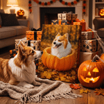 Personalized Oil Painting Style Pet Photo Canvas Prints with Name Home Decor Ship from USA Pet Party Halloween Gift for Pet Owners