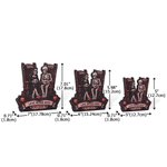 Personalized Rocking Chair Skeleton Couple Love Never Dies Wooden Figurine with Name and Text Halloween Wedding Anniversary Gift for Couple
