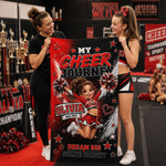 Personalized Cute Cheerleader Photo 3D-Style Character Artwork Quick Dry Beach Towel with Name Beach Team Birthday Gift for Cheerleaders Coaches