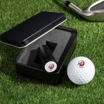 Sello personalizado para bola de golf con nombre y caja metálica de almacenamiento Accesorio de golf Regalo deportivo de cumpleaños para mujeres aficionadas al golf
