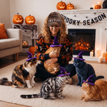 Personalised Halloween Monster Cat Baseball Cap with Name Daily Wear Halloween Gift for Cat Lovers Friends