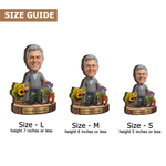 Personalised Grandpa's Garden 3D-Effect Artwork Photo Wooden Figurine with Text Anniversary Grandparents Day Birthday Gift for Grandpa Father