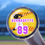Personalised Baseball Softball Bat Knob Stickers Set of 5 with Photo Name and Number Bat End Decals Birthday Gift for Players