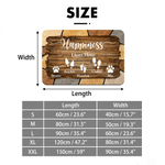 Personalized Family Footprints Non-Slip Absorbent Welcome Doormat with Name Housewarming Gift for Family New Home Movers