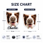 Personalized 3D Dog Nose Pet Photo Acrylic Magnetic Fridge Magnet with Name Home Decoration Birthday Gift for Dog Owners Lovers