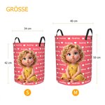 Personalisierter Wäschekorb mit Foto und Namen | wasserdicht | Aufbewahrungskorb | Wohnaccessoire | Einweihungs- und Geburtstagsgeschenk für Familie