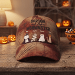 Personalised Halloween Monster Cat Baseball Cap with Name Daily Wear Halloween Gift for Cat Lovers Friends