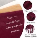 Bufanda personalizada de lana suave con texto bordado accesorio de invierno regalo de cumpleaños y Navidad para familia amigos y mujeres