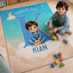 Personalised Cartoon Pyjamas Kid Character Photo Soft Throw Blanket with Name Home Decor Birthday Back to School Gift for Kids Boys Girls