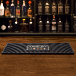 Personalized Retro Drink Design Non-Slip Bar Mat Drink Coaster with Name Home Bar Decor Birthday Gift for Bartender Cocktail Lover