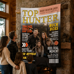 Personalised Top Hunter Magazine Photo Soft Throw Blanket with Name Home Decor Birthday Hunting Season Gift for Man