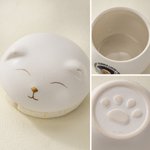 Personalised Always Loved Pet Photo Cat Shaped Ceramic Pet Cremation Urn with Name and Year Bereavement Memorial Gift for Cat Lovers