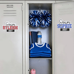 Personalized Senior Graduation Locker Magnet Set of 2 with Name and Year Senior Night Graduation Gift for Senior Graduate