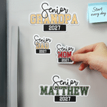 Personalized Senior Graduation Locker Magnet Set of 2 with Name and Year Senior Night Graduation Gift for Senior Graduate