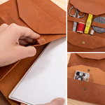 Personalized Sewing Cartoon Character PU Leather Notebook Cover with Name Daily Use Birthday Gift for Sewing Lovers
