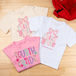 Personalised Pink Glitter Bow Grade Kid T-shirt Sweatshirt Hoodie with Name Birthday First Day of School Gift for Kids Girls