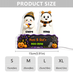 Personalized Cute Halloween Ghost Family LED Acrylic Night Light with Name Home Decor Halloween Gift for Family Grandkids