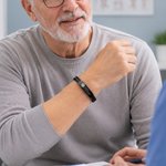 Bracelet d'alerte médicale personnalisé avec 3 lignes du texte gravées - Cadeau pour les seniors et les patients