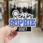 Personalized Senior Graduation Locker Magnet Set of 2 with Name and Year Senior Night Graduation Gift for Senior Graduate