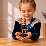 Personalised Ice Skating Cartoon Character Photo 3D Figurine Ornament with Name Room Decor Birthday Anniversary Gift for Figure Skater