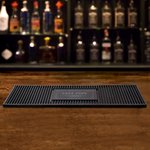 Alfombrilla de bar personalizada de goma antideslizante con texto para decoración de bar regalo de cumpleaños para camareros y recién casados