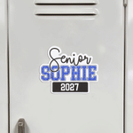 Personalized Senior Graduation Locker Magnet Set of 2 with Name and Year Senior Night Graduation Gift for Senior Graduate