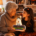 Personalized Cute Halloween Ghost Family LED Acrylic Night Light with Name Home Decor Halloween Gift for Family Grandkids