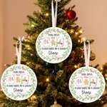 Personalised Watercolor Wreath Mahjong Tile Ceramic Ornament with Name and Year Home Decor Christmas Gift for Family Friends Mahjong Enthusiasts